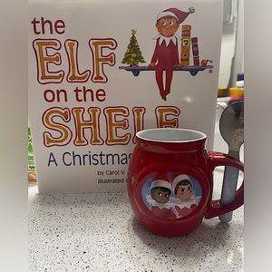 NWOT Elf on the Shelf book and mug bundle